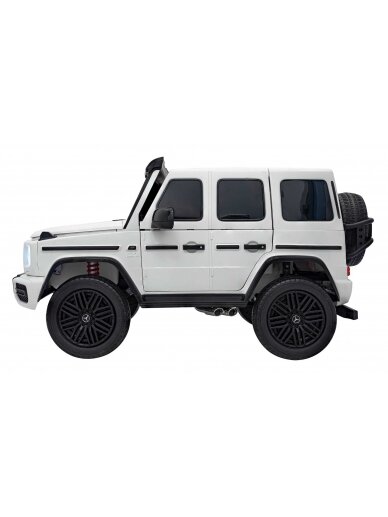Mercedes Benz G63 AMG XXL Elektromobilis vaikams Balta 3 Mercedes Benz G63 AMG XXL Elektromobilis vaikams Balta 3