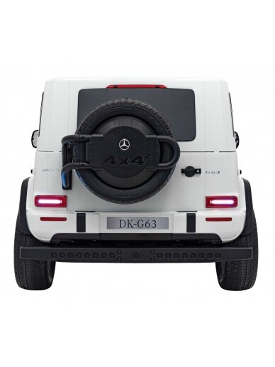 Mercedes Benz G63 AMG XXL Elektromobilis vaikams Balta 5 Mercedes Benz G63 AMG XXL Elektromobilis vaikams Balta 5