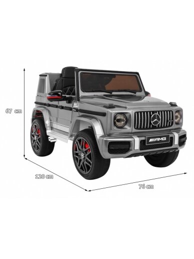 "Mercedes G63" dažytas sidabru 1