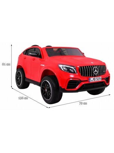 Mercedes GLC 63S Raudona 1
