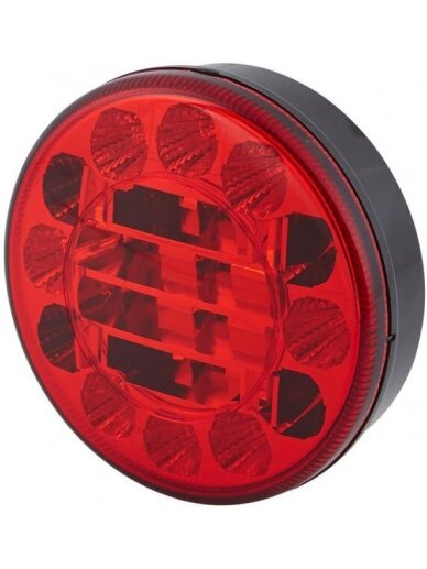 Miglos žibintas LED, apvalus, 10/30 V, raudonas, tvirtinamas varžtais, Ø 122 mm, 24 LED, "Hella ValueFit Miglos žibintas LED, apvalus, 10/30 V, raudonas, tvirtinamas varžtais, Ø 122 mm, 24 LED, "Hella ValueFit