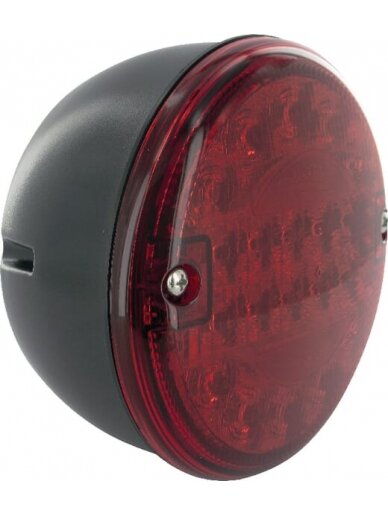 Miglos žibintas LED, apvalus, 24 V, raudonas, tvirtinamas varžtais, Ø 140 mm, 1 LED, Britax Miglos žibintas LED, apvalus, 24 V, raudonas, tvirtinamas varžtais, Ø 140 mm, 1 LED, Britax