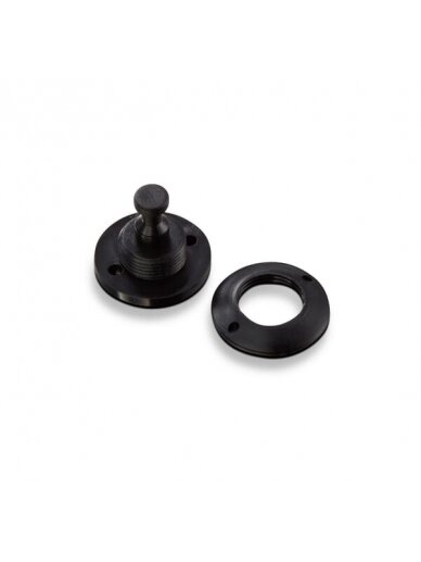 "Minax-Fastener" apatinė dalis, plastikinė, juoda "Minax-Fastener" apatinė dalis, plastikinė, juoda
