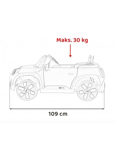 "Mini Concept Aceman" Elektromobilis vaikams Juoda 17