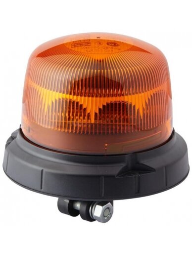 Mirksintis šviesos diodas, 10 W, apvalus, 12/24 V, geltonas, tvirtinamas prie stulpo, Ø 165 mm x125 mm, 16 šviesos diodų, Hella Mirksintis šviesos diodas, 10 W, apvalus, 12/24 V, geltonas, tvirtinamas prie stulpo, Ø 165 mm x125 mm, 16 šviesos diodų, Hella