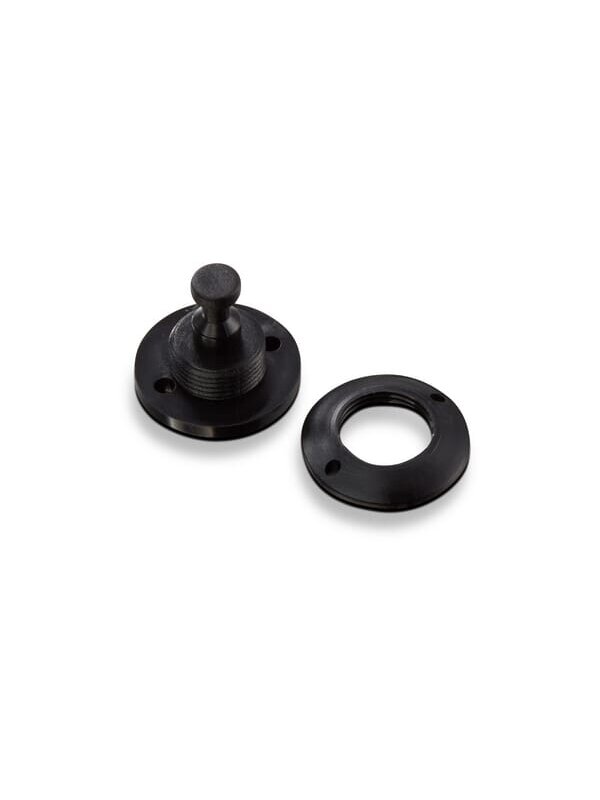 "Minax-Fastener" apatinė dalis, plastikinė, juoda "Minax-Fastener" apatinė dalis, plastikinė, juoda