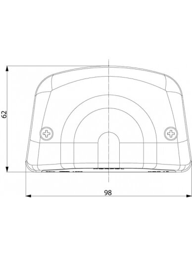Numerio ženklo lemputė 5W, stačiakampė, 12/24V, balta, 97x62x61,8mm, gopart 2 Numerio ženklo lemputė 5W, stačiakampė, 12/24V, balta, 97x62x61,8mm, gopart 2