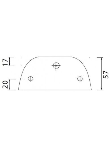 Numerio ženklo lemputė 5W, stačiakampio formos, 12V, skaidri, tvirtinama varžtais, 100x57x60mm, Aspöck 1