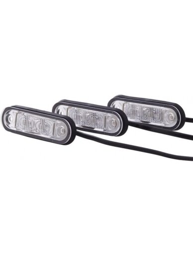 Numerio ženklo lemputė LED, 0,50 W, stačiakampio formos, 12/24/10/33 V, skaidri, tvirtinama varžtais, 79x2 LED, "Hella Numerio ženklo lemputė LED, 0,50 W, stačiakampio formos, 12/24/10/33 V, skaidri, tvirtinama varžtais, 79x2 LED, "Hella