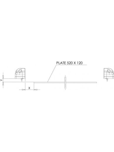 Numerio ženklo lemputė LED, 12-24V, raudona, 101x58,5x59,6 mm, Kramp 8 Numerio ženklo lemputė LED, 12-24V, raudona, 101x58,5x59,6 mm, Kramp 8