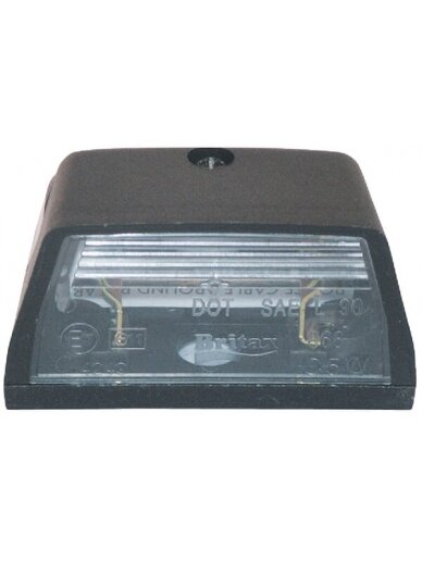 Numerio ženklo žibintas 5W, stačiakampis, 12/24V, skaidrus, tvirtinamas varžtais, 36x36mm, Britax Numerio ženklo žibintas 5W, stačiakampis, 12/24V, skaidrus, tvirtinamas varžtais, 36x36mm, Britax