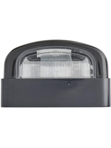Numerio ženklo žibintas 5W, stačiakampis, 12V, skaidrus, tvirtinamas varžtais, 105x63mm, Blade terminal, Hella Numerio ženklo žibintas 5W, stačiakampis, 12V, skaidrus, tvirtinamas varžtais, 105x63mm, Blade terminal, Hella