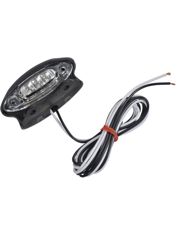 Numerio ženklo lemputė LED, ovali, 12/24V, skaidri, tvirtinama varžtais, 87x38x39mm Numerio ženklo lemputė LED, ovali, 12/24V, skaidri, tvirtinama varžtais, 87x38x39mm