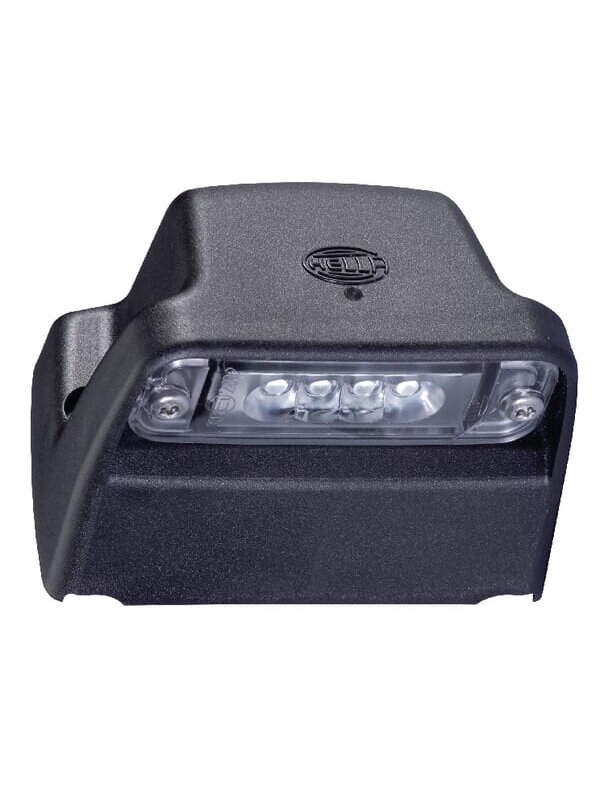 Numerio ženklo lemputė LED, stačiakampio formos, 12 V, skaidri, tvirtinama varžtais, 93x63x66,2 mm, Blade terminalas, 4 LED, Hella Numerio ženklo lemputė LED, stačiakampio formos, 12 V, skaidri, tvirtinama varžtais, 93x63x66,2 mm, Blade terminalas, 4 LED, Hella