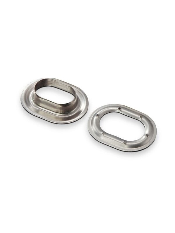 Ovalios kilpos 22,5x13,5 mm INOX
