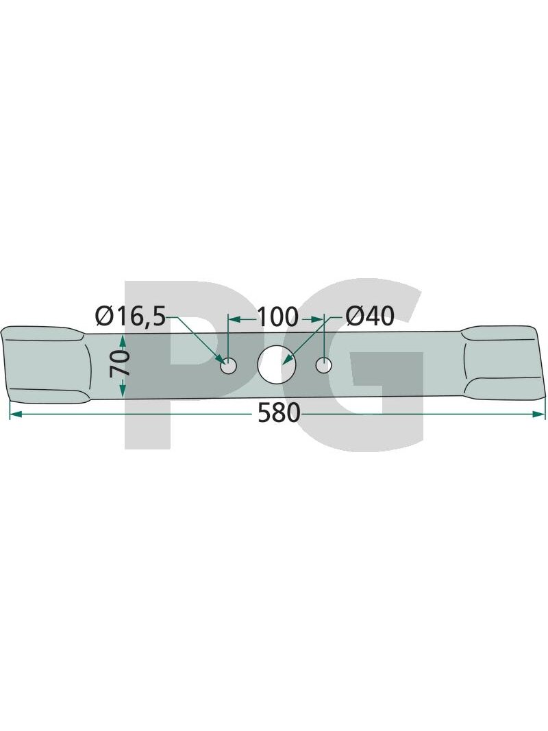 Peilis turned, Dešininis, thickness = 8 mm Peilis turned, Dešininis, thickness = 8 mm