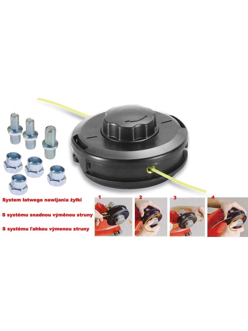 Pjovimo galva 130mm PRO 10x1.25 užgriebimų Pjovimo galva 130mm PRO 10x1.25 užgriebimų