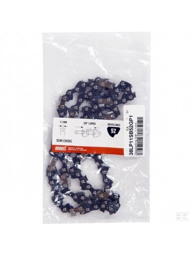 Pjūklo grandinė 3/8" 1.1mm 52 DL gopart 3 Pjūklo grandinė 3/8" 1.1mm 52 DL gopart 3
