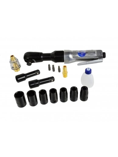 Pneumatinių raktų komplektas 1/2" pavaros 16 vnt 1 Pneumatinių raktų komplektas 1/2" pavaros 16 vnt 1