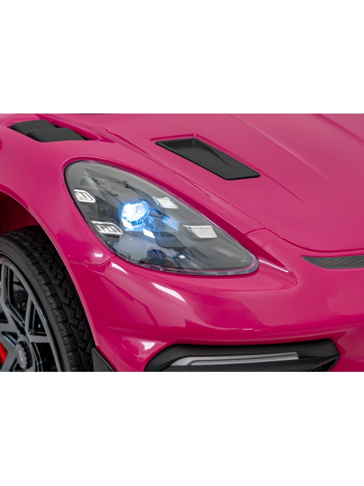 Porsche Spyder RS 718 Elektromobilis vaikams Rožinė 11 Porsche Spyder RS 718 Elektromobilis vaikams Rožinė 11