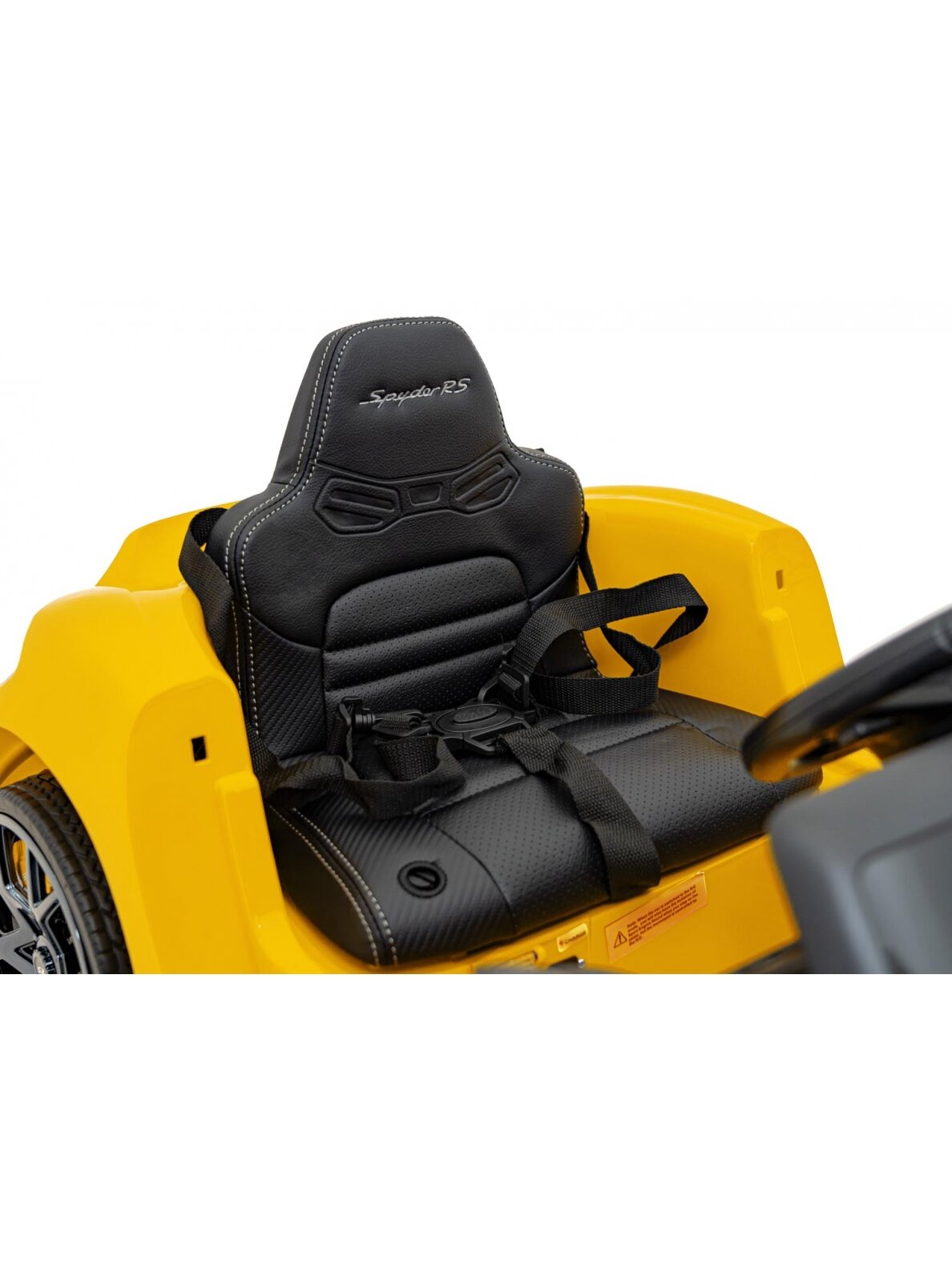 Porsche Spyder RS 718 Elektromobilis vaikamss dažymas geltona spalva 10