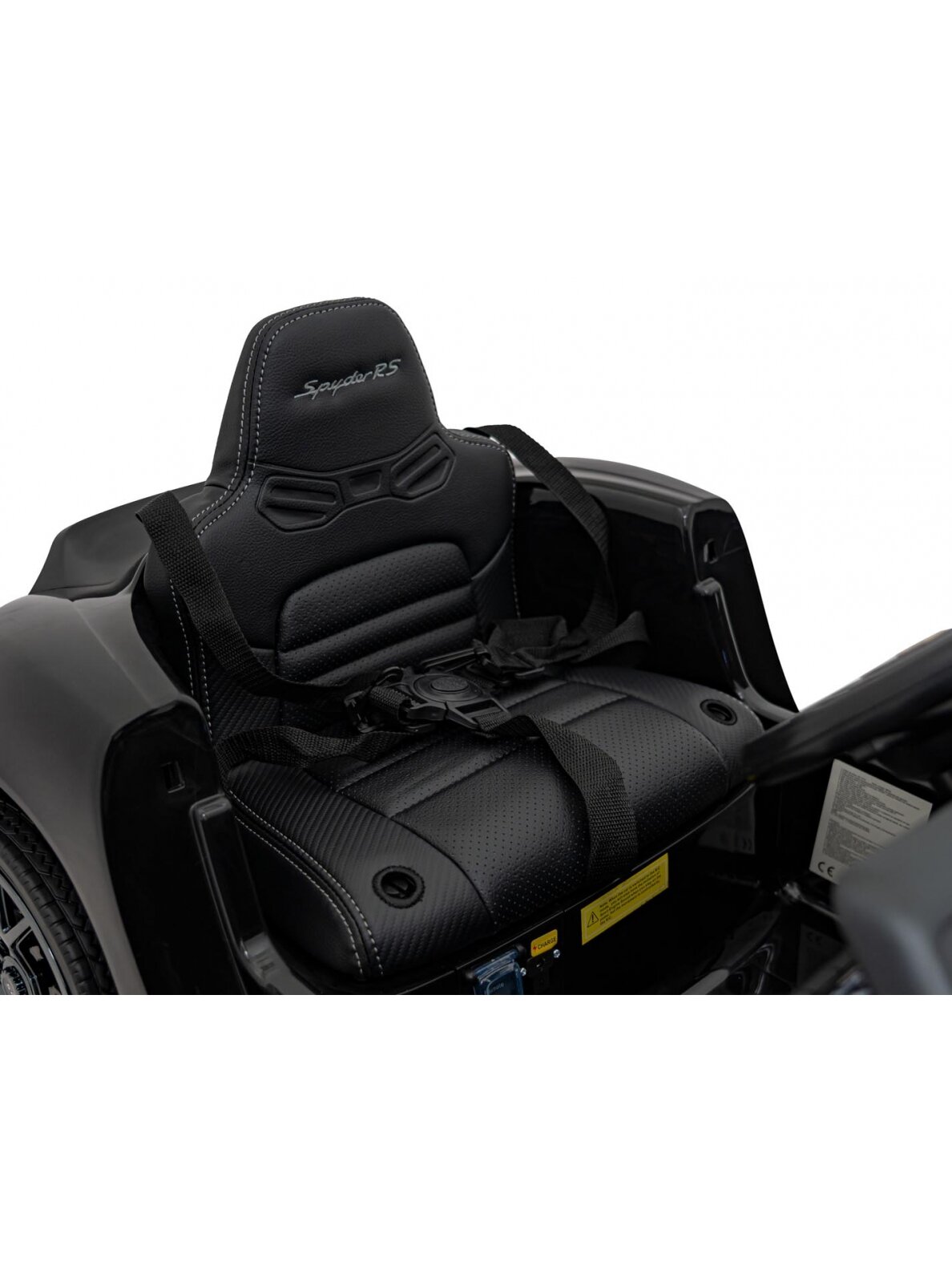 Porsche Spyder RS 718 Elektromobilis vaikamss dažymas juoda spalva 16 Porsche Spyder RS 718 Elektromobilis vaikamss dažymas juoda spalva 16