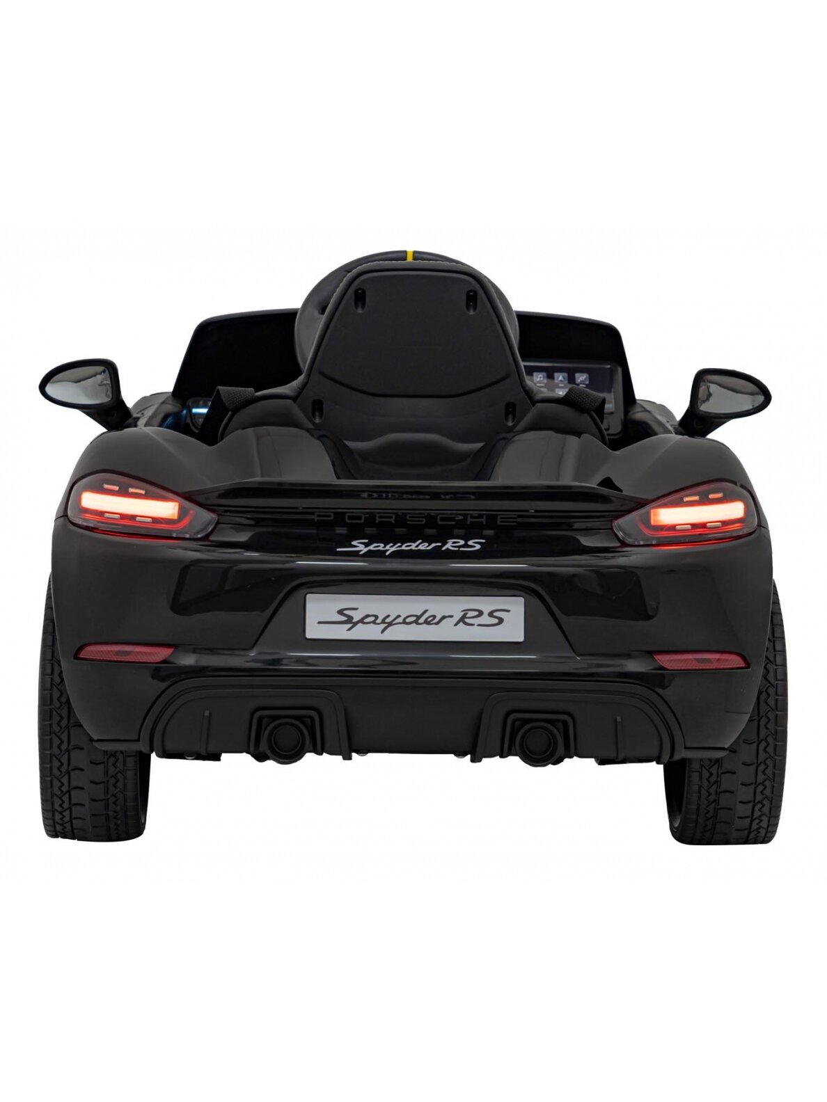 Porsche Spyder RS 718 Elektromobilis vaikamss dažymas juoda spalva 5 Porsche Spyder RS 718 Elektromobilis vaikamss dažymas juoda spalva 5
