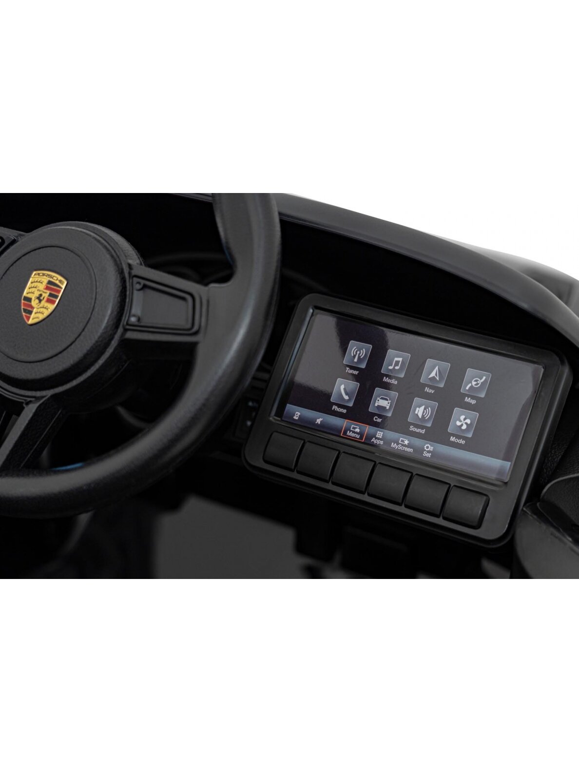 Porsche Spyder RS 718 Elektromobilis vaikamss dažymas juoda spalva 7