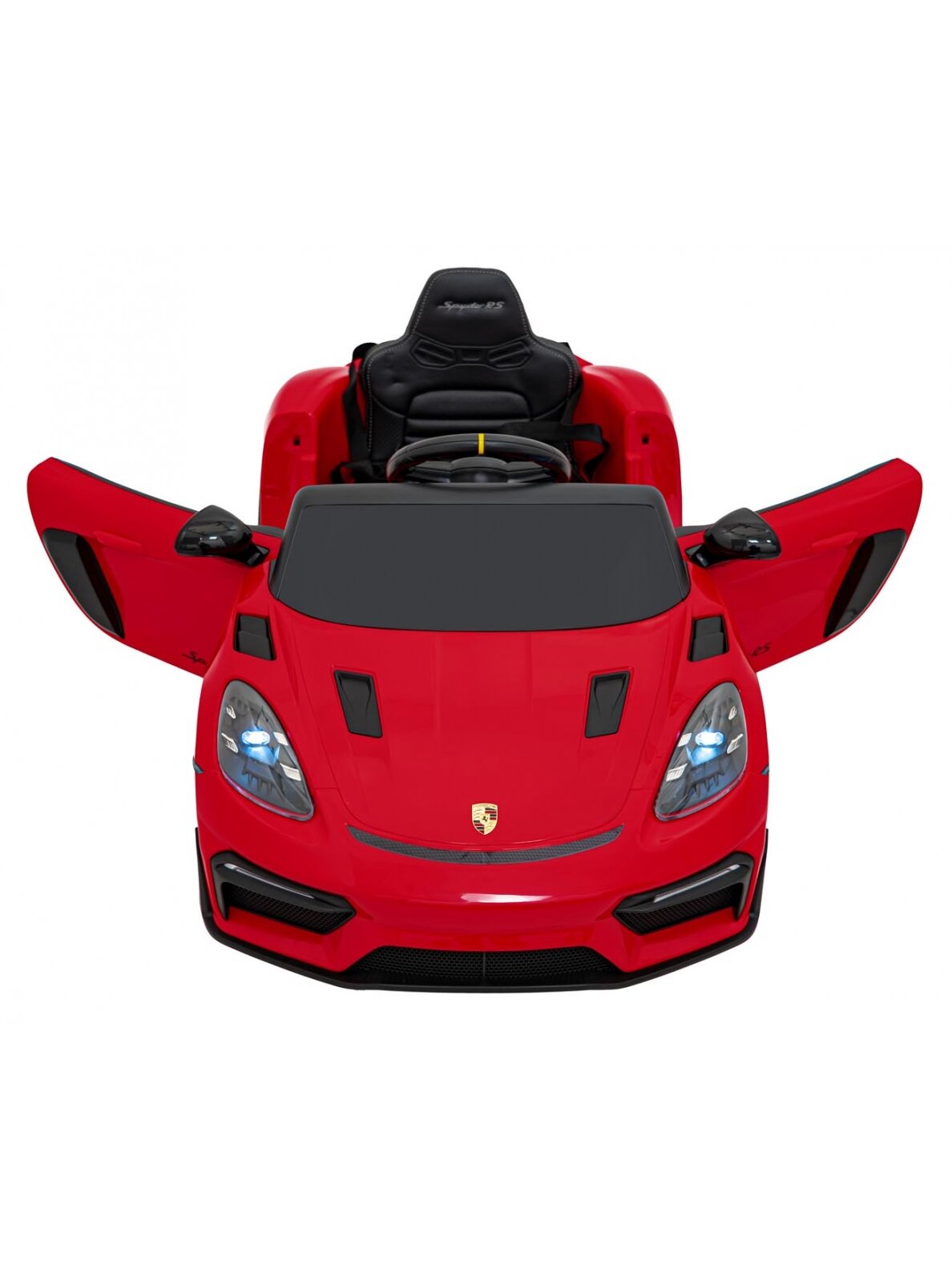 Porsche Spyder RS 718 Elektromobilis vaikamss dažymas Raudona spalva 18 Porsche Spyder RS 718 Elektromobilis vaikamss dažymas Raudona spalva 18
