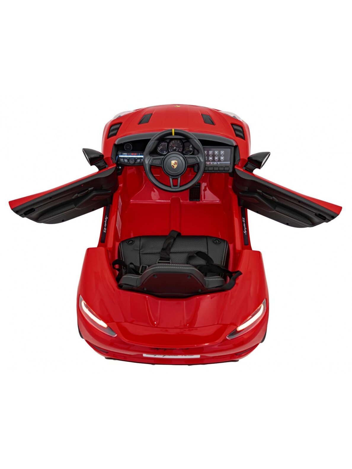 Porsche Spyder RS 718 Elektromobilis vaikamss dažymas Raudona spalva 6 Porsche Spyder RS 718 Elektromobilis vaikamss dažymas Raudona spalva 6