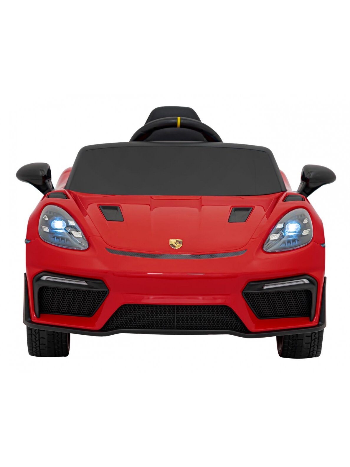 Porsche Spyder RS 718 Elektromobilis vaikamss dažymas Raudona spalva Porsche Spyder RS 718 Elektromobilis vaikamss dažymas Raudona spalva