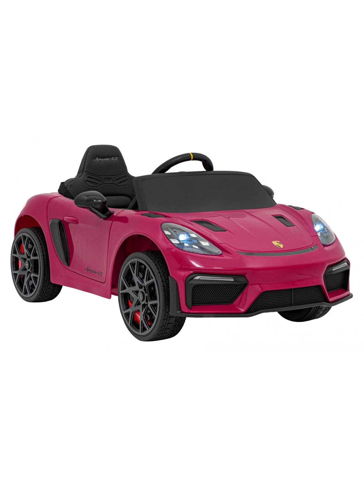 "Porsche Spyder RS 718" Elektromobilis vaikamss dažymas rožine spalva 1 "Porsche Spyder RS 718" Elektromobilis vaikamss dažymas rožine spalva 1