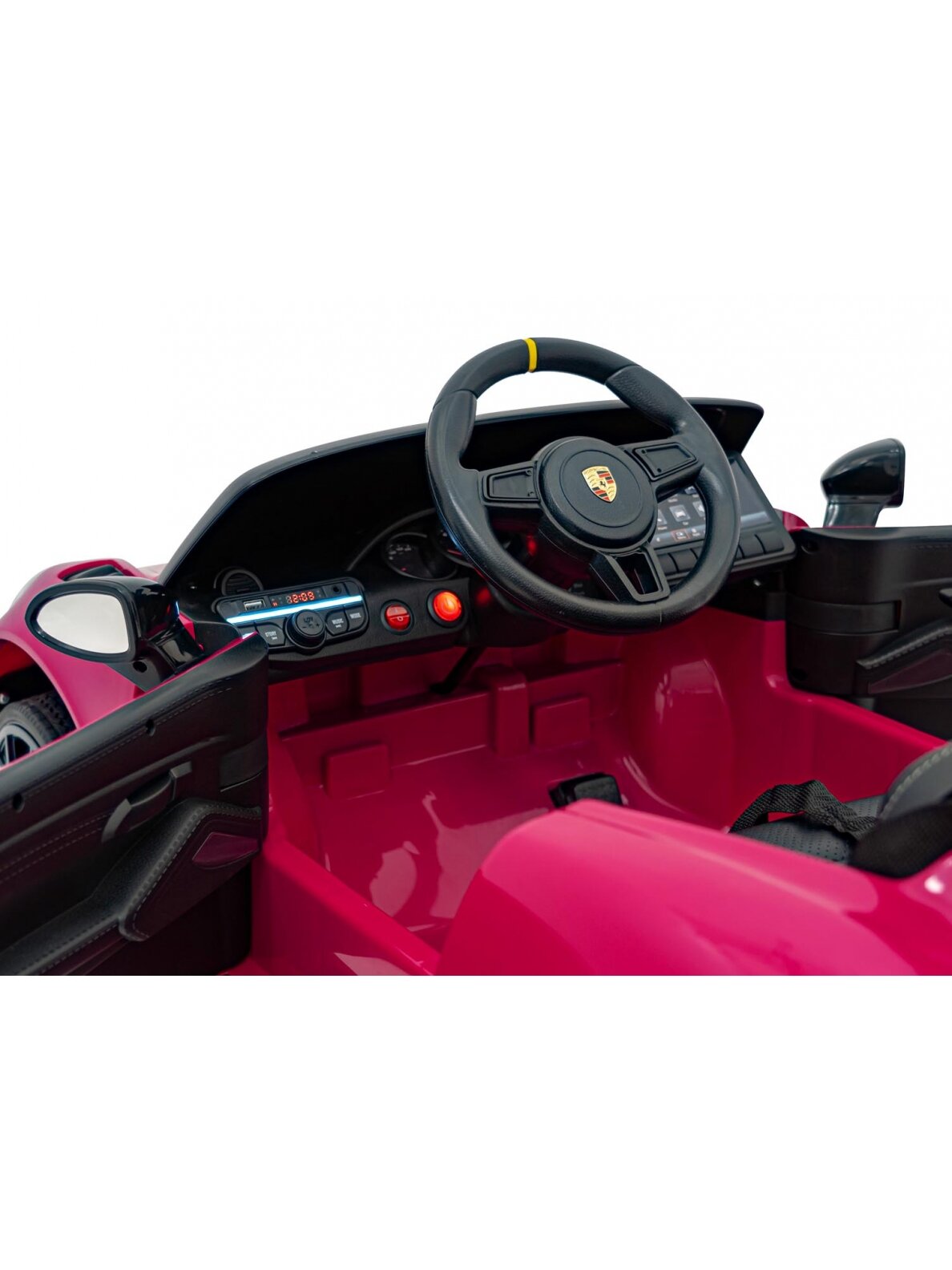 "Porsche Spyder RS 718" Elektromobilis vaikamss dažymas rožine spalva 15 "Porsche Spyder RS 718" Elektromobilis vaikamss dažymas rožine spalva 15