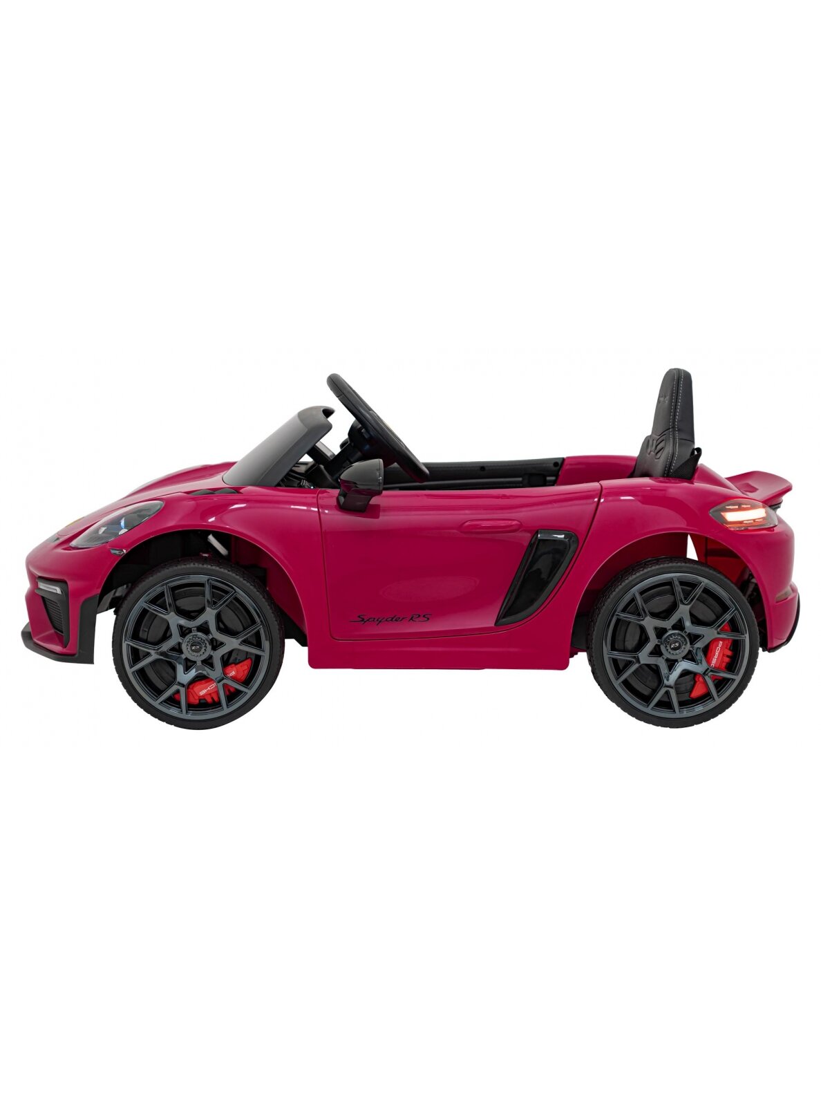 "Porsche Spyder RS 718" Elektromobilis vaikamss dažymas rožine spalva 3 "Porsche Spyder RS 718" Elektromobilis vaikamss dažymas rožine spalva 3