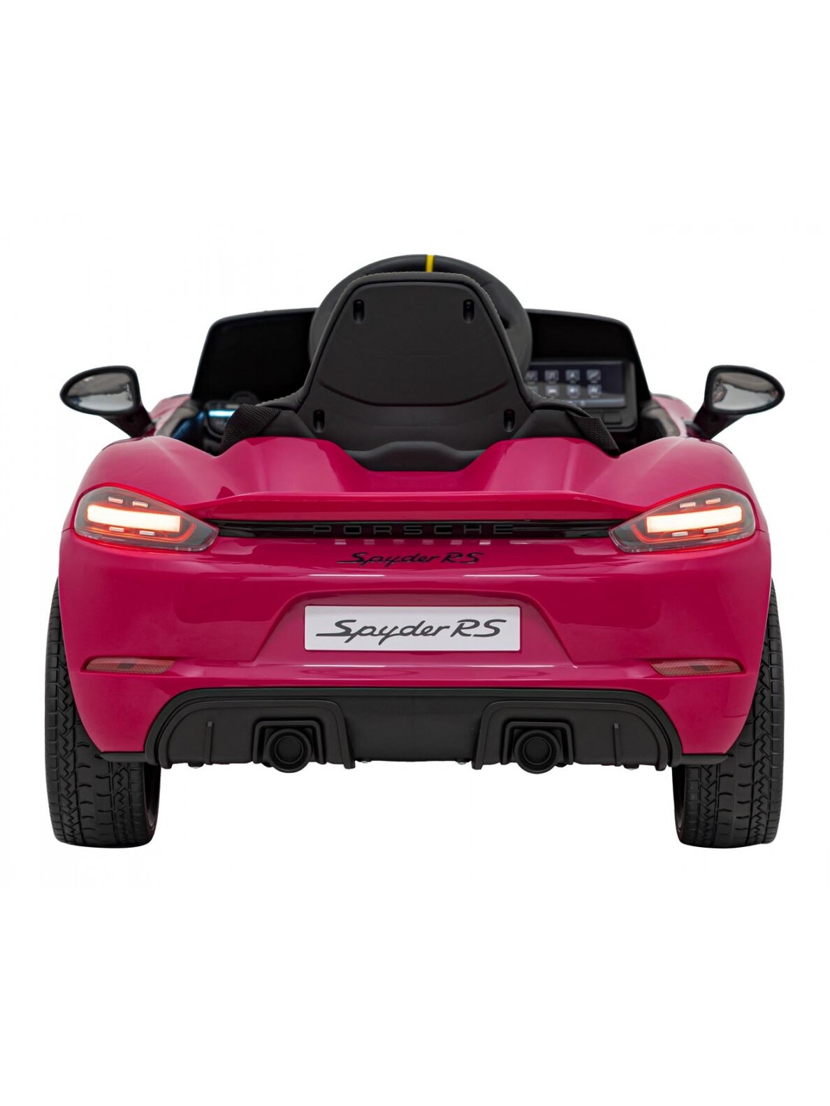 "Porsche Spyder RS 718" Elektromobilis vaikamss dažymas rožine spalva 5 "Porsche Spyder RS 718" Elektromobilis vaikamss dažymas rožine spalva 5