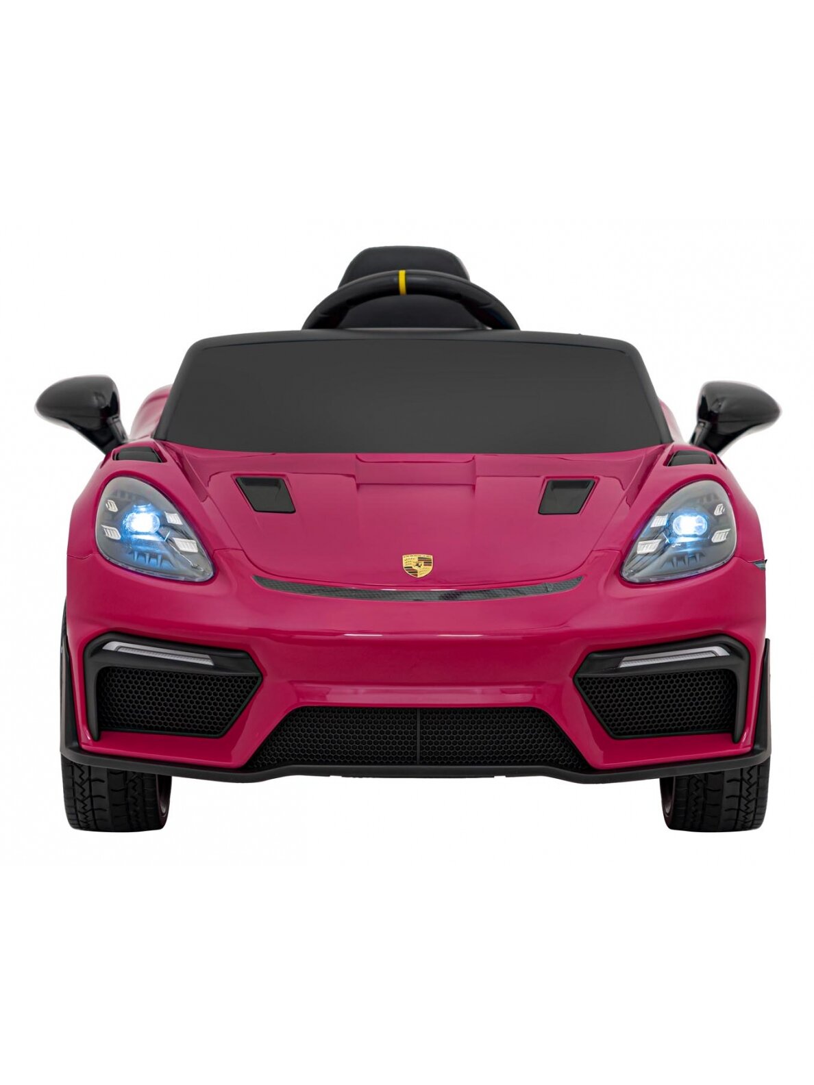 "Porsche Spyder RS 718" Elektromobilis vaikamss dažymas rožine spalva "Porsche Spyder RS 718" Elektromobilis vaikamss dažymas rožine spalva
