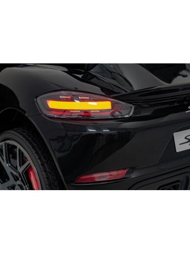 Porsche Spyder RS 718 Elektromobilis vaikams Juoda 15