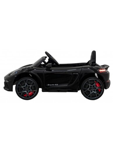 Porsche Spyder RS 718 Elektromobilis vaikams Juoda 3