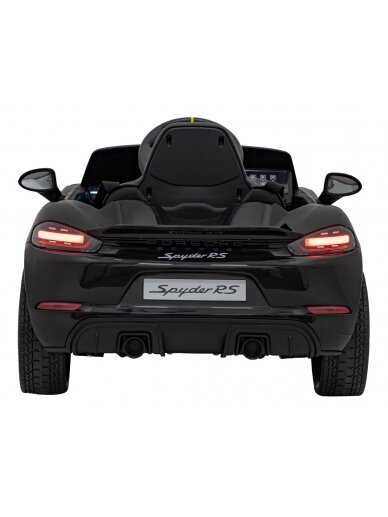 Porsche Spyder RS 718 Elektromobilis vaikams Juoda 5
