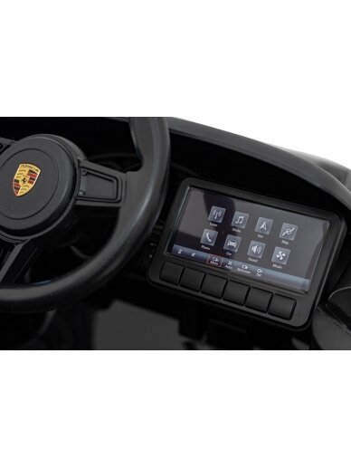 Porsche Spyder RS 718 Elektromobilis vaikams Juoda 7 Porsche Spyder RS 718 Elektromobilis vaikams Juoda 7