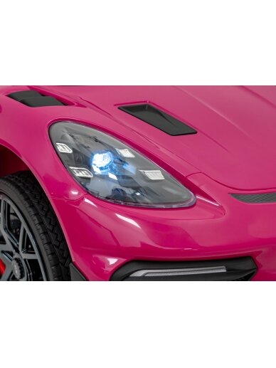 Porsche Spyder RS 718 Elektromobilis vaikams Rožinė 11 Porsche Spyder RS 718 Elektromobilis vaikams Rožinė 11