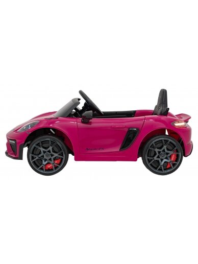 Porsche Spyder RS 718 Elektromobilis vaikams Rožinė 3 Porsche Spyder RS 718 Elektromobilis vaikams Rožinė 3