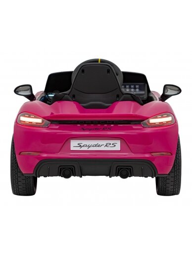 Porsche Spyder RS 718 Elektromobilis vaikams Rožinė 5 Porsche Spyder RS 718 Elektromobilis vaikams Rožinė 5