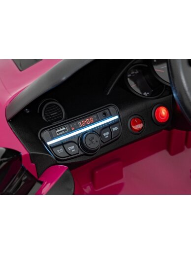 Porsche Spyder RS 718 Elektromobilis vaikams Rožinė 8 Porsche Spyder RS 718 Elektromobilis vaikams Rožinė 8
