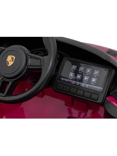 Porsche Spyder RS 718 Elektromobilis vaikams Rožinė 9 Porsche Spyder RS 718 Elektromobilis vaikams Rožinė 9