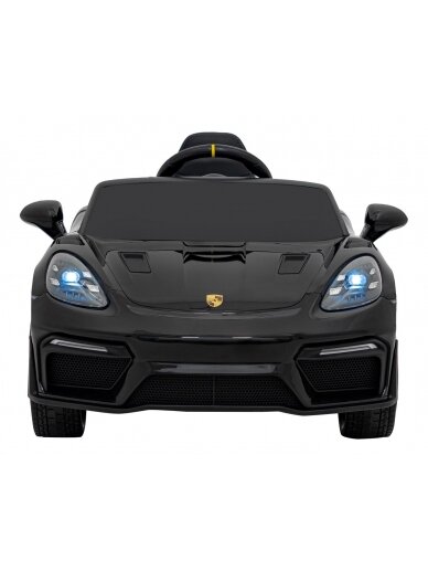Porsche Spyder RS 718 Elektromobilis vaikamss dažymas juoda spalva 1 Porsche Spyder RS 718 Elektromobilis vaikamss dažymas juoda spalva 1