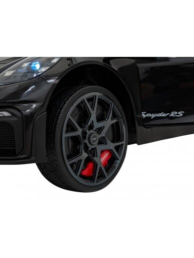 Porsche Spyder RS 718 Elektromobilis vaikamss dažymas juoda spalva 13 Porsche Spyder RS 718 Elektromobilis vaikamss dažymas juoda spalva 13