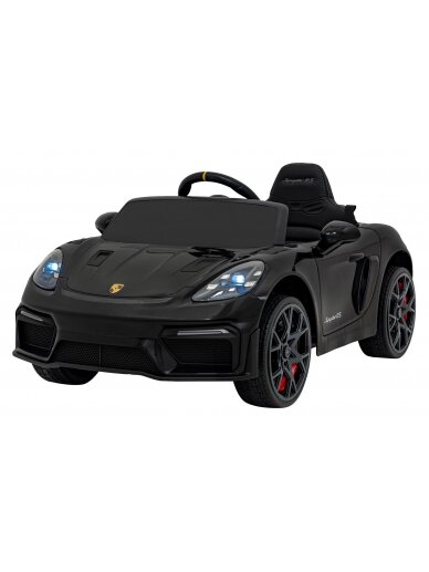 Porsche Spyder RS 718 Elektromobilis vaikamss dažymas juoda spalva 2 Porsche Spyder RS 718 Elektromobilis vaikamss dažymas juoda spalva 2
