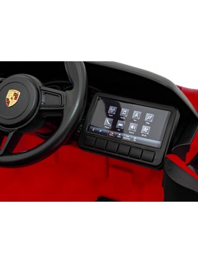 Porsche Spyder RS 718 Elektromobilis vaikamss dažymas Raudona spalva 11 Porsche Spyder RS 718 Elektromobilis vaikamss dažymas Raudona spalva 11