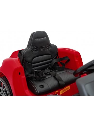 Porsche Spyder RS 718 Elektromobilis vaikamss dažymas Raudona spalva 12 Porsche Spyder RS 718 Elektromobilis vaikamss dažymas Raudona spalva 12